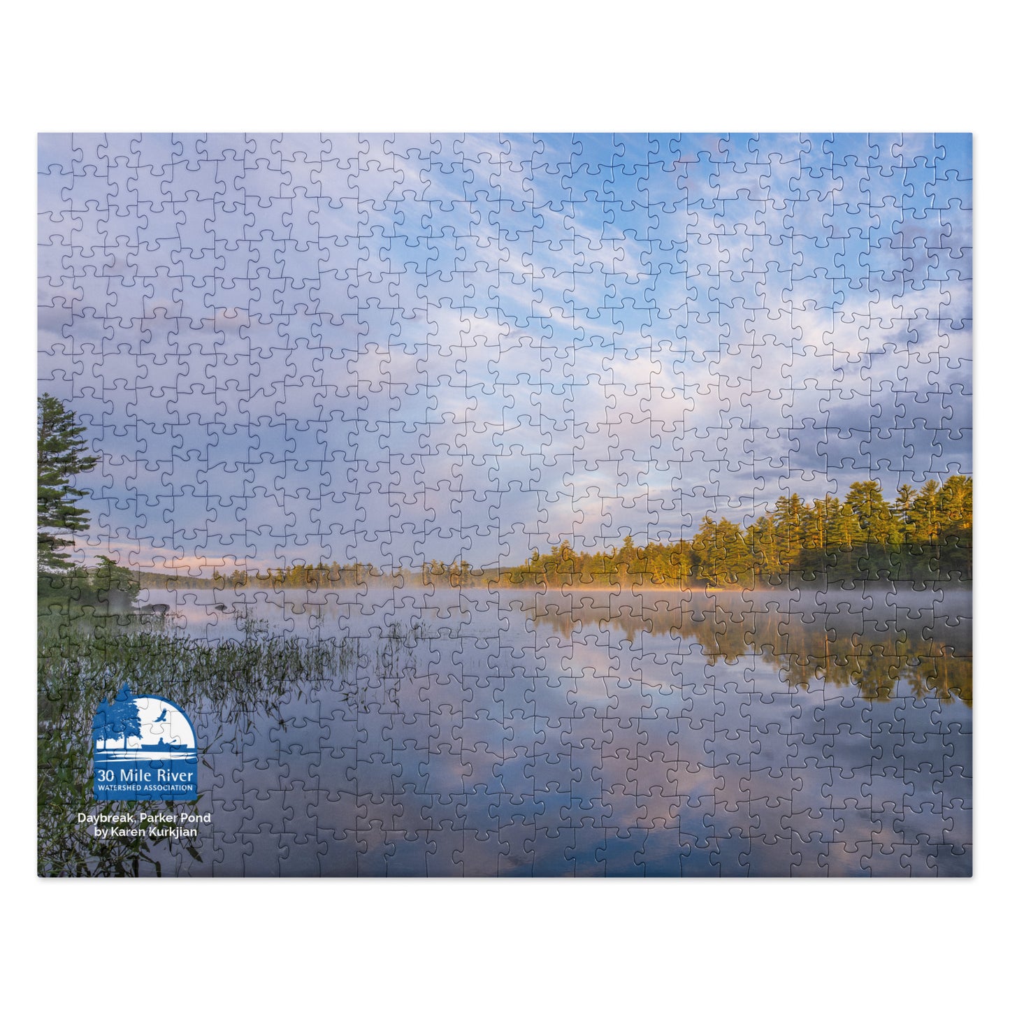 2023 Photo Contest Puzzle: Daybreak, Parker Pond by Karen Kurkjian