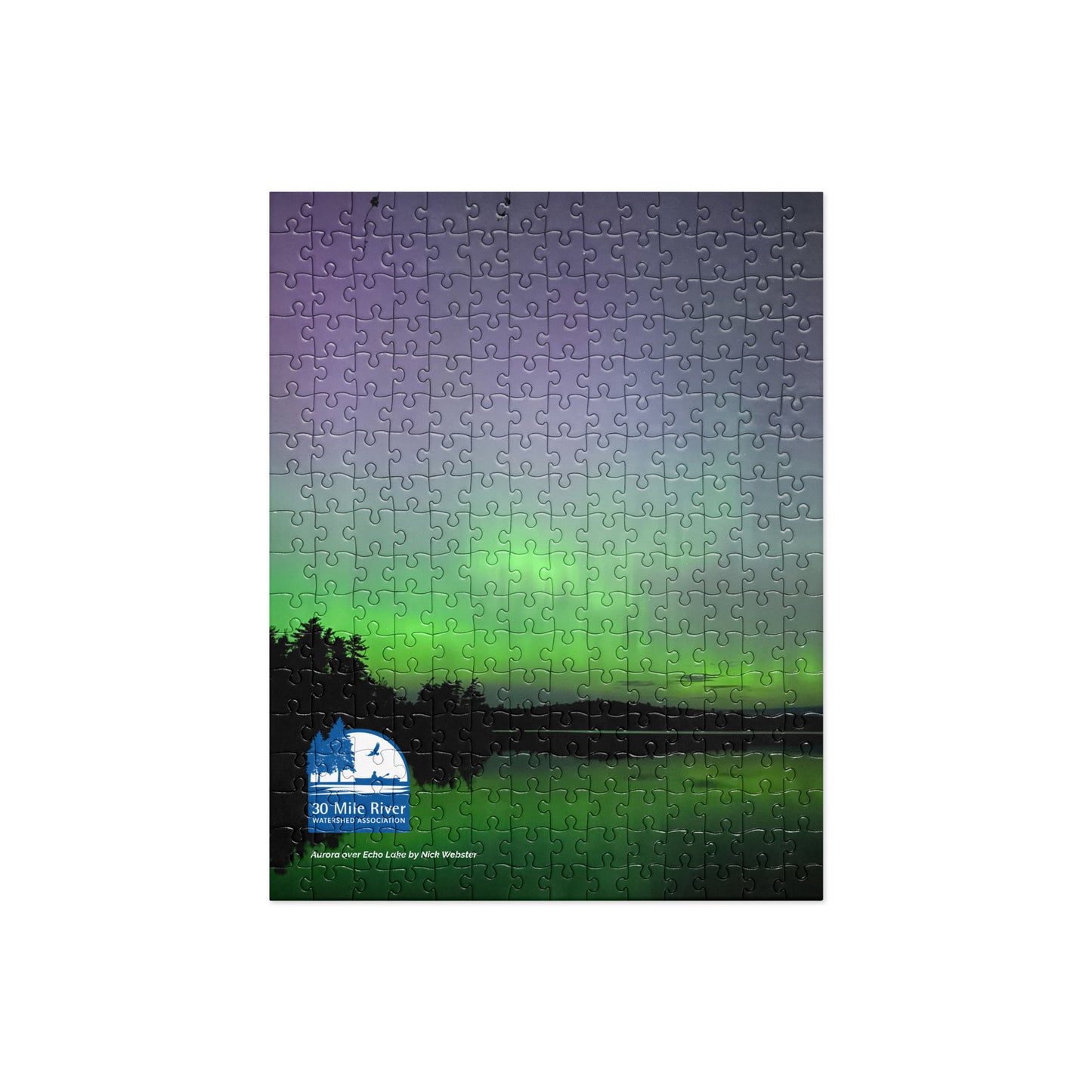 2024 Photo Contest Puzzle: Aurora over Echo Lake by Nick Webster