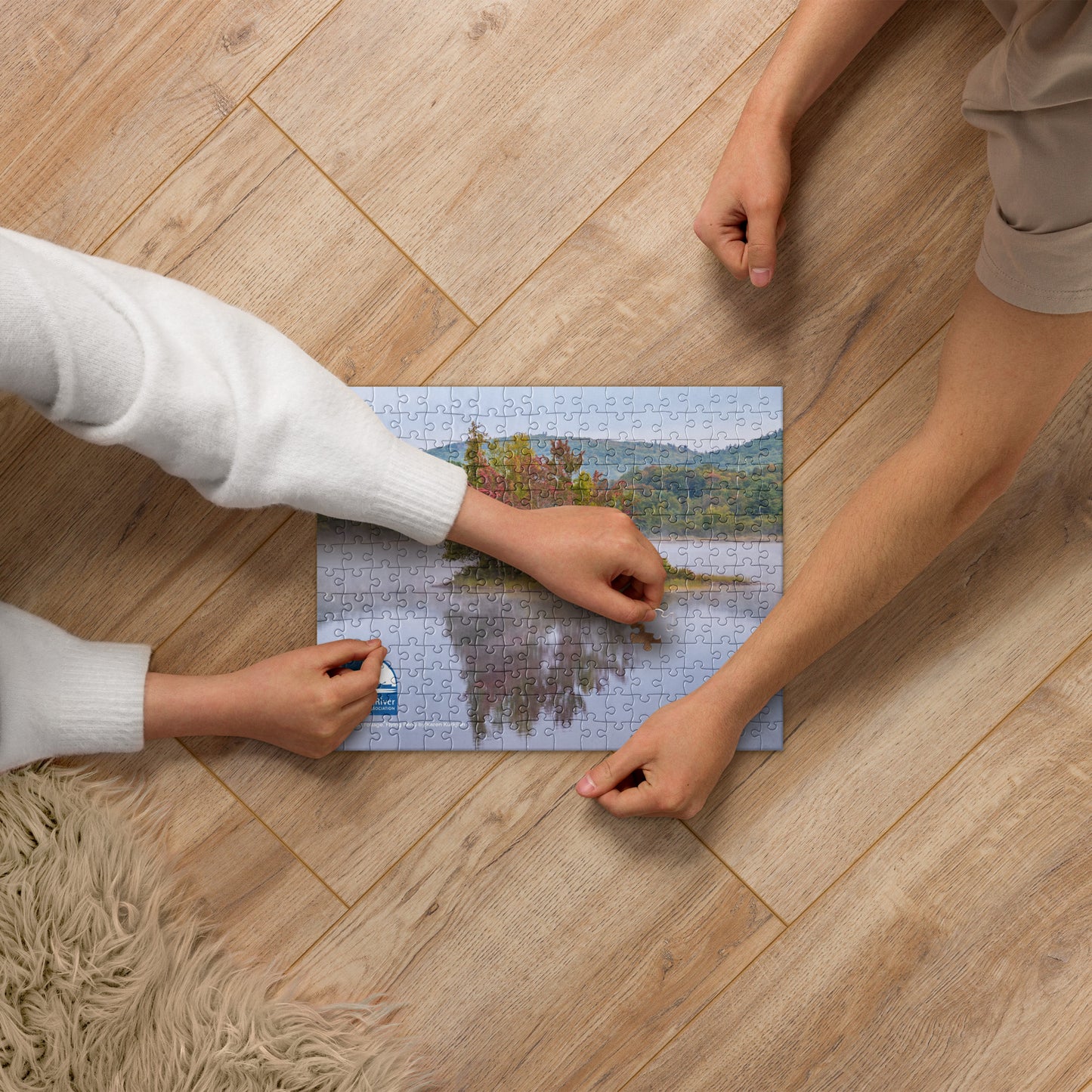 Puzzle: First Fall Foliage, Flying Pond by Karen Kurkjian