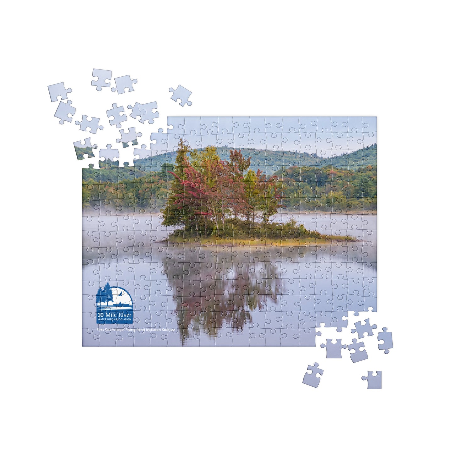 Puzzle: First Fall Foliage, Flying Pond by Karen Kurkjian