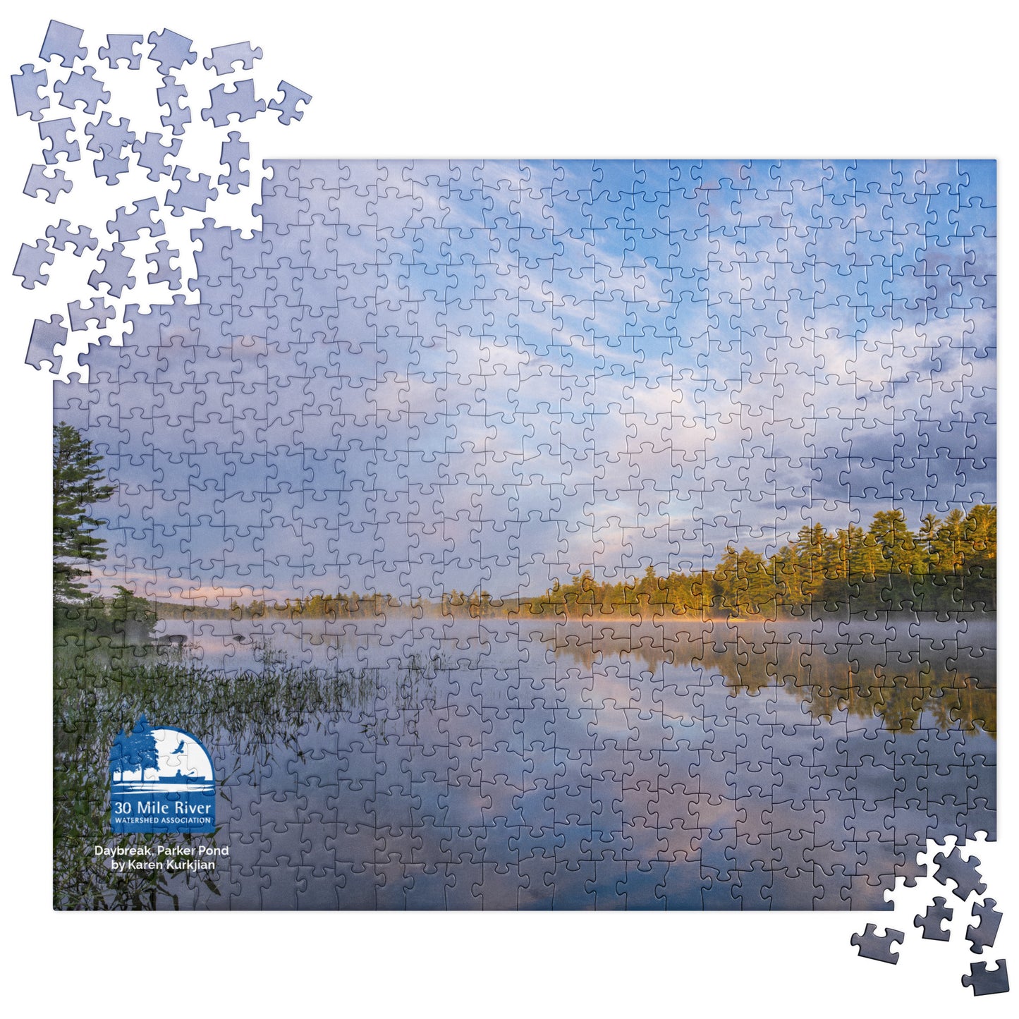 Puzzle: Daybreak, Parker Pond by Karen Kurkjian