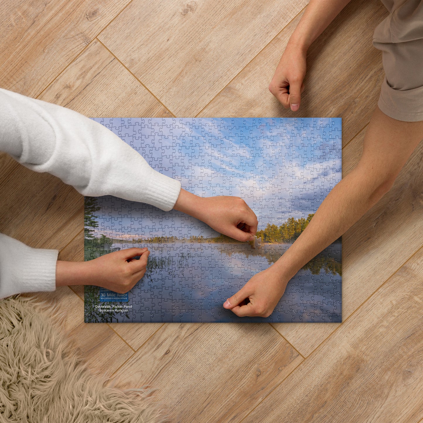 Puzzle: Daybreak, Parker Pond by Karen Kurkjian