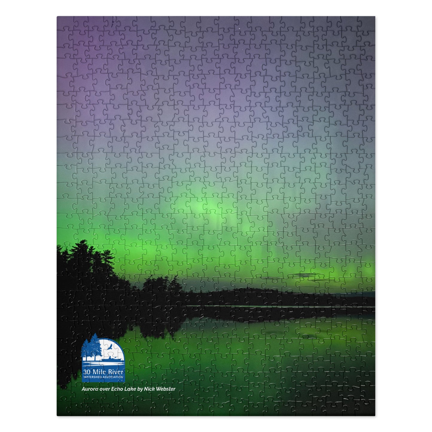 2024 Photo Contest Puzzle: Aurora over Echo Lake by Nick Webster