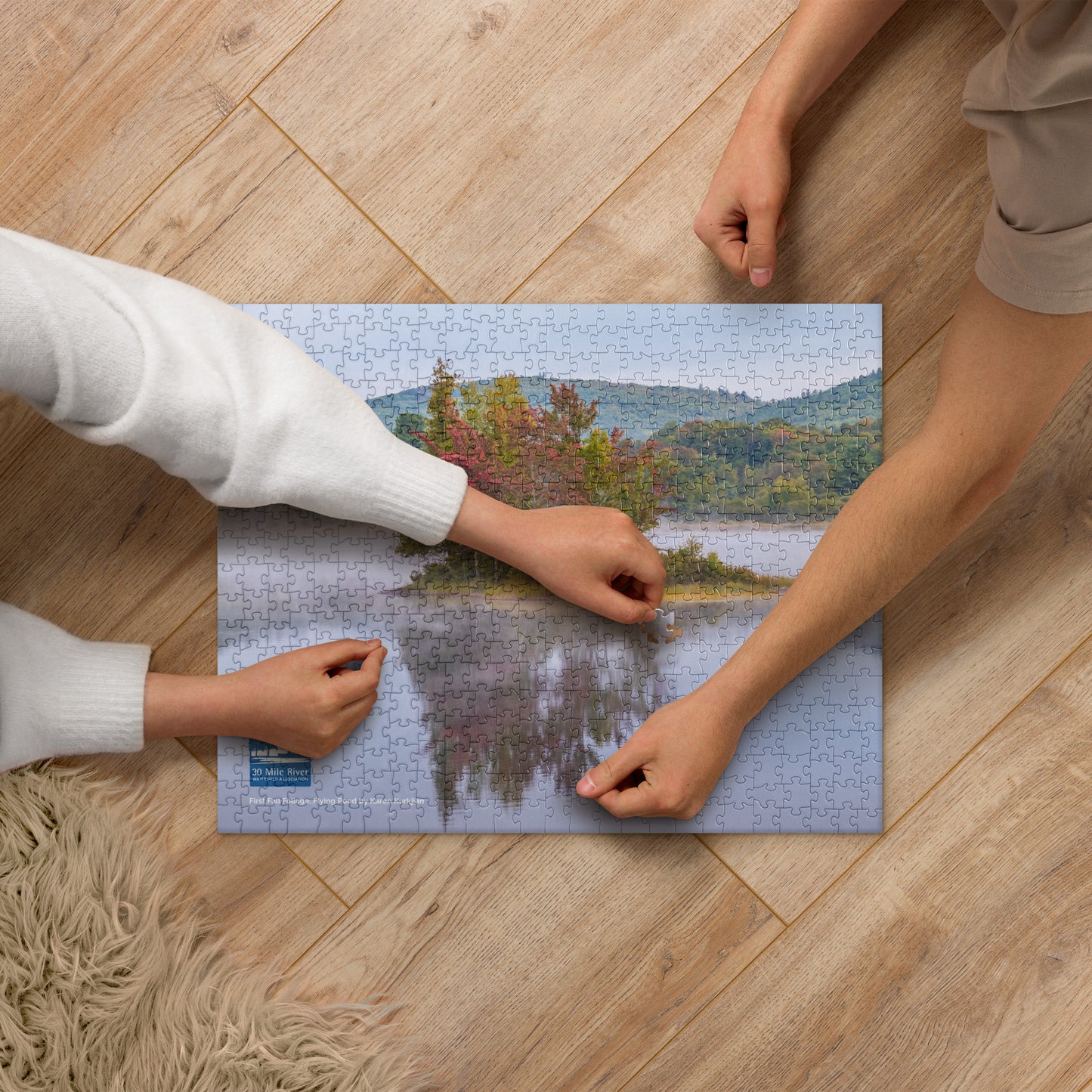 Puzzle: First Fall Foliage, Flying Pond by Karen Kurkjian
