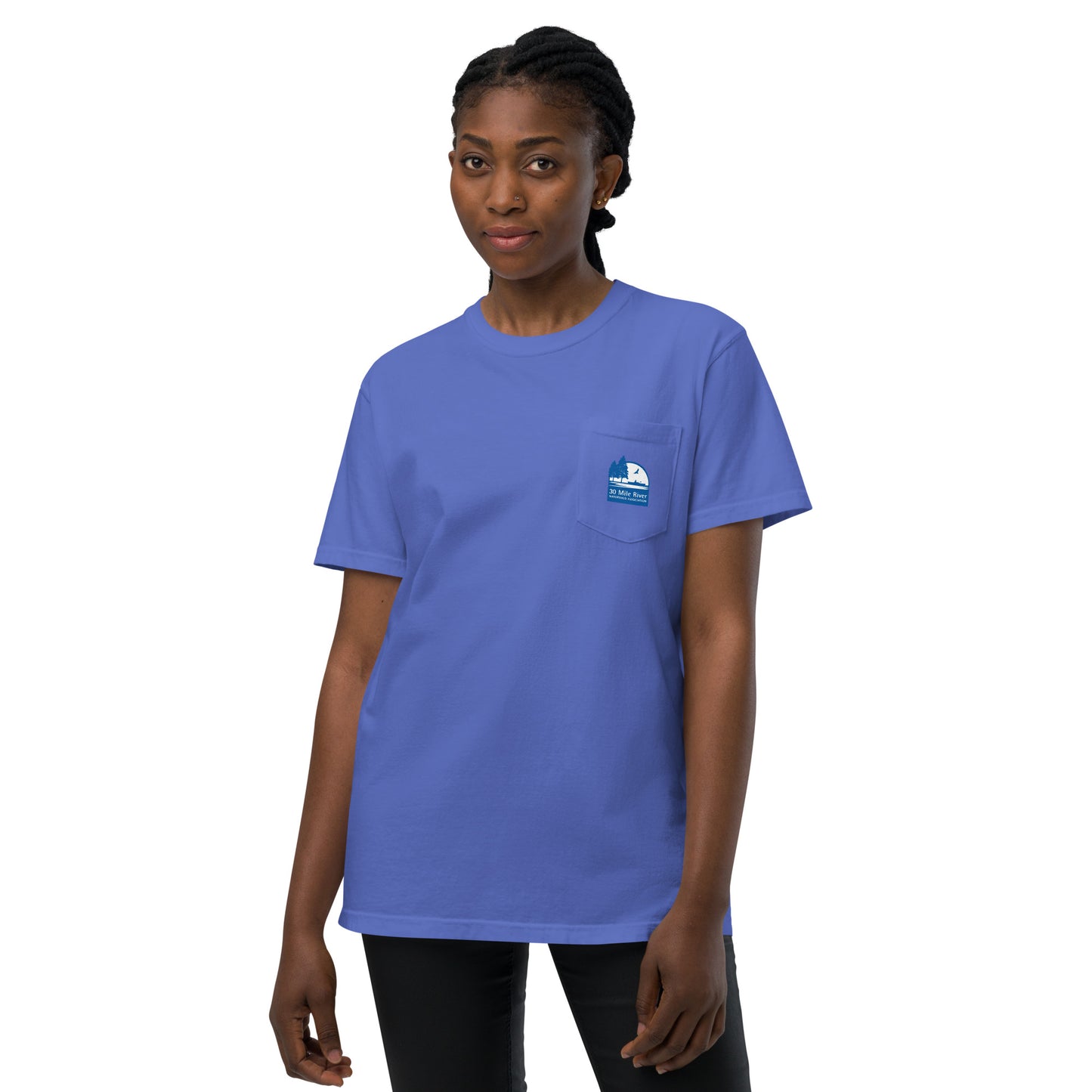 Adult Unisex Garment-Dyed Pocket T-Shirt